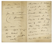 Charles Darwin 8pp. Autograph Letter Signed With Evolution Related Content -- ''...I was particularly glad to hear you and your brother's statement about the 'gay' deceiver-pigeons...''